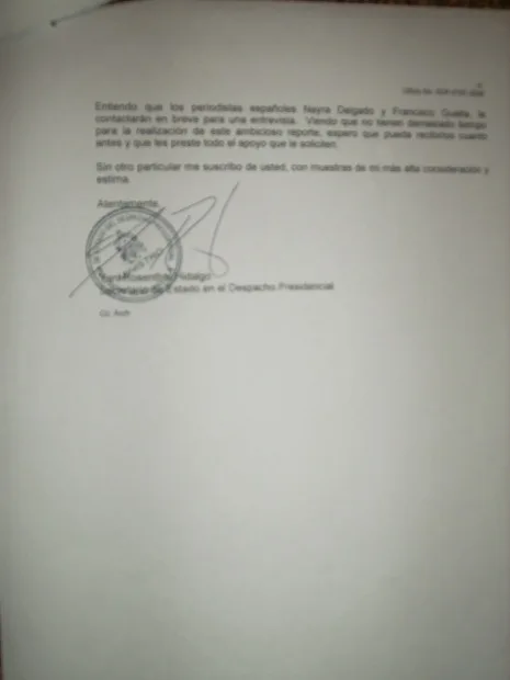 Honduras — Opening Letter (2)