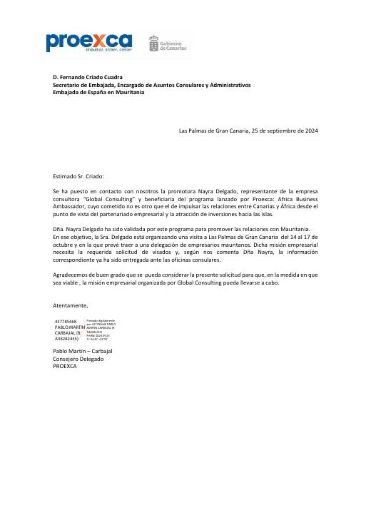 PROEXCA — Invitation to Mauritanian Companies