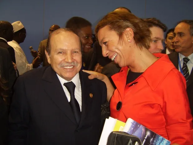 With Abdelaziz Bouteflika — President of Algeria