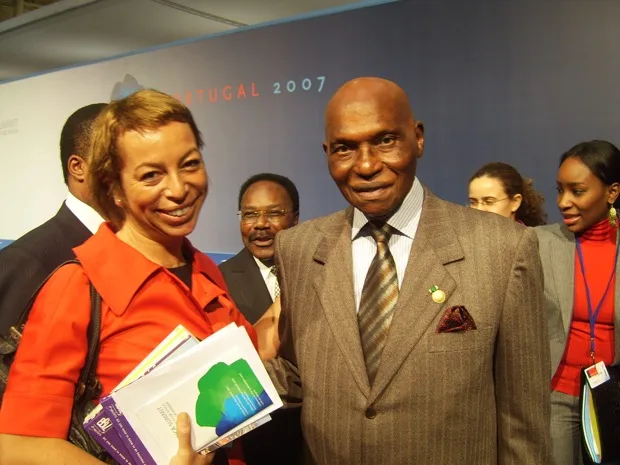 With Abdoulaye Wade — President of Senegal