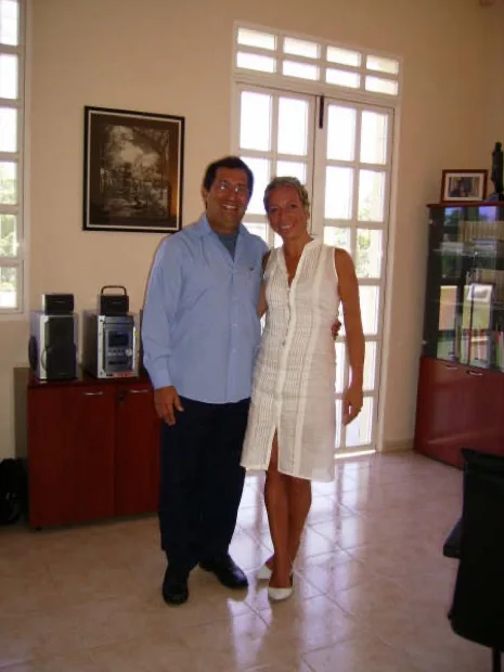 With Adán Chávez