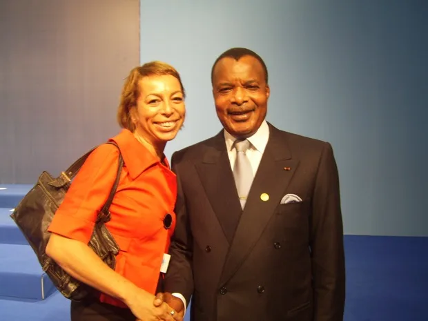 With Denis Sassou Nguesso — President of Congo