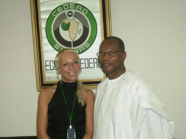With Dr. Chambas — President of ECOWAS