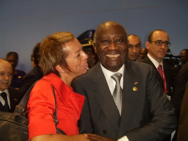 With Laurent Gbagbo — President of Côte d'Ivoire