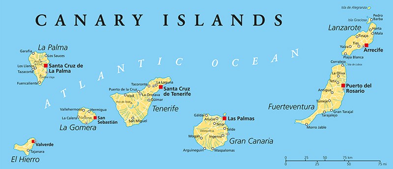 Canary Islands Strategic Map
