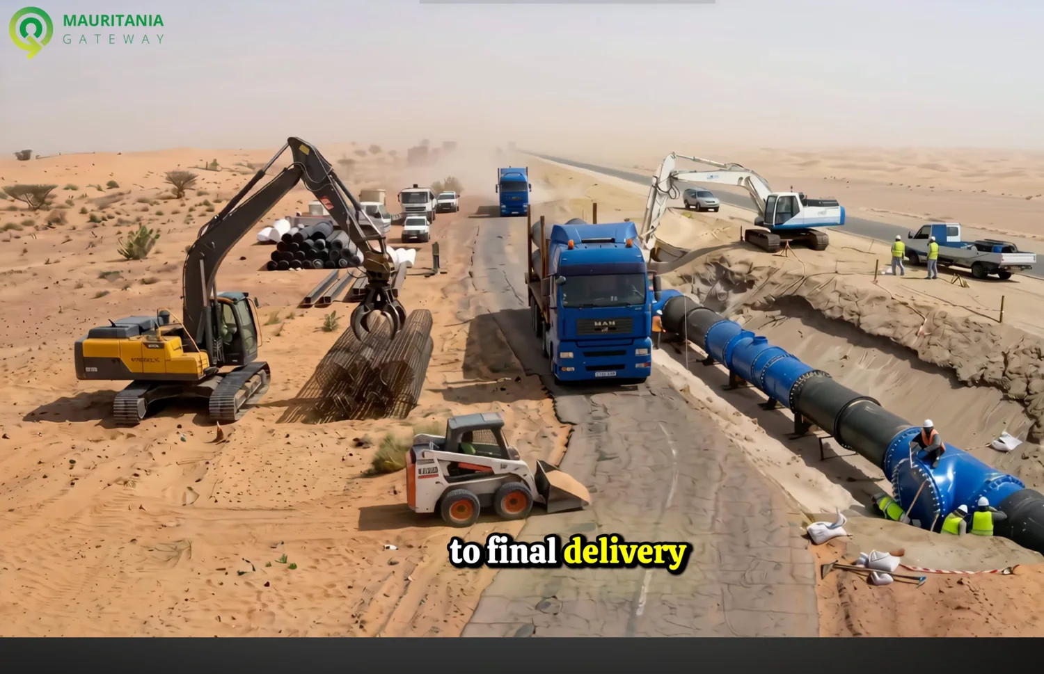 Reportage on energy logistics, from supply chain to final delivery