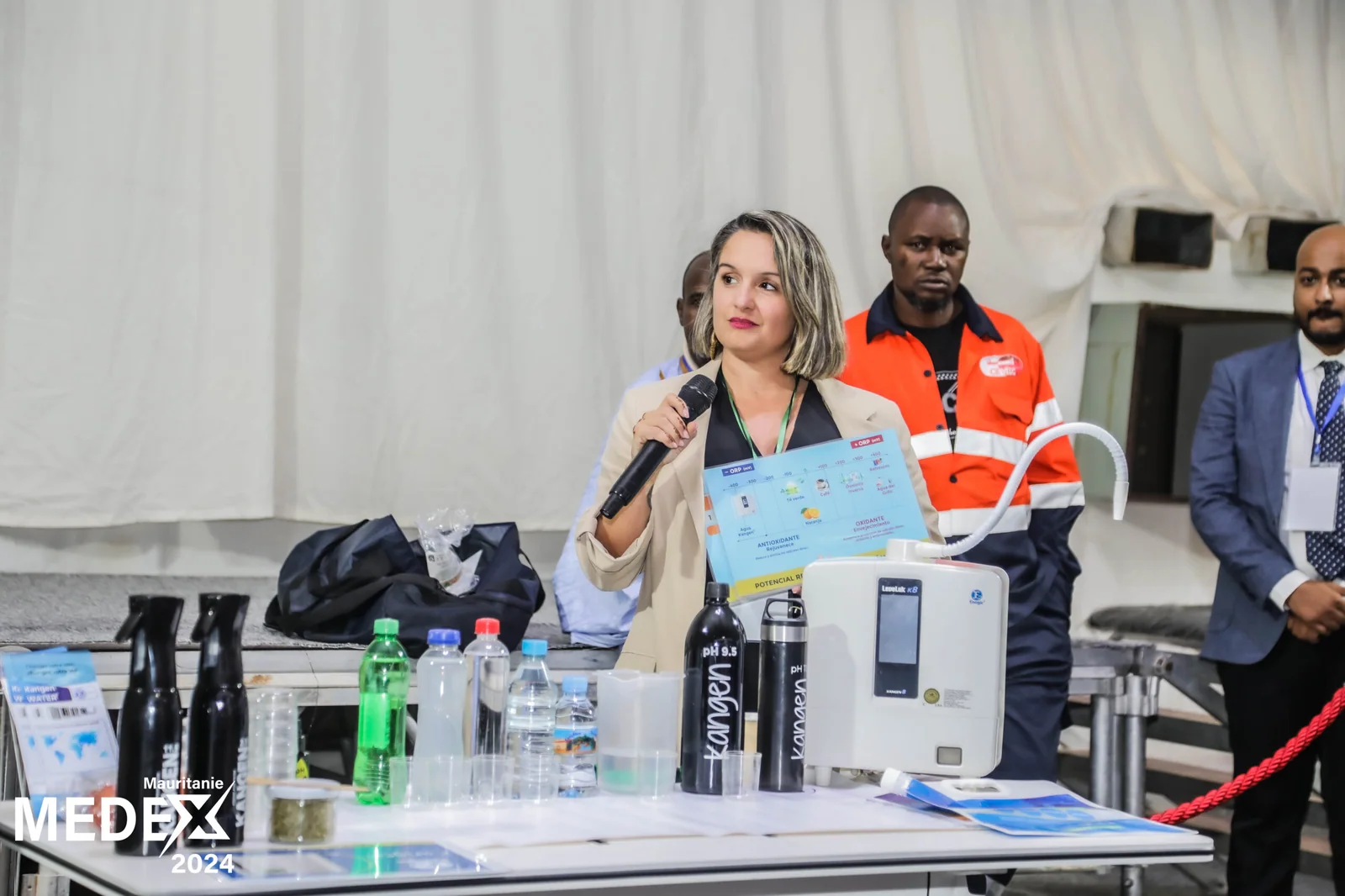A live product demonstration for visitors at MEDEX 2024