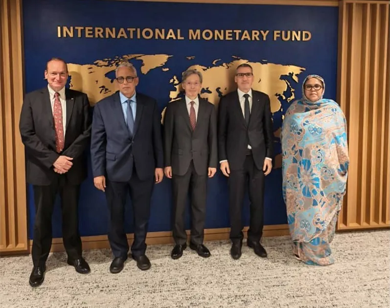 Mauritania’s delegation at the IMF, Washington • April 2026. Archive photo: AMI.