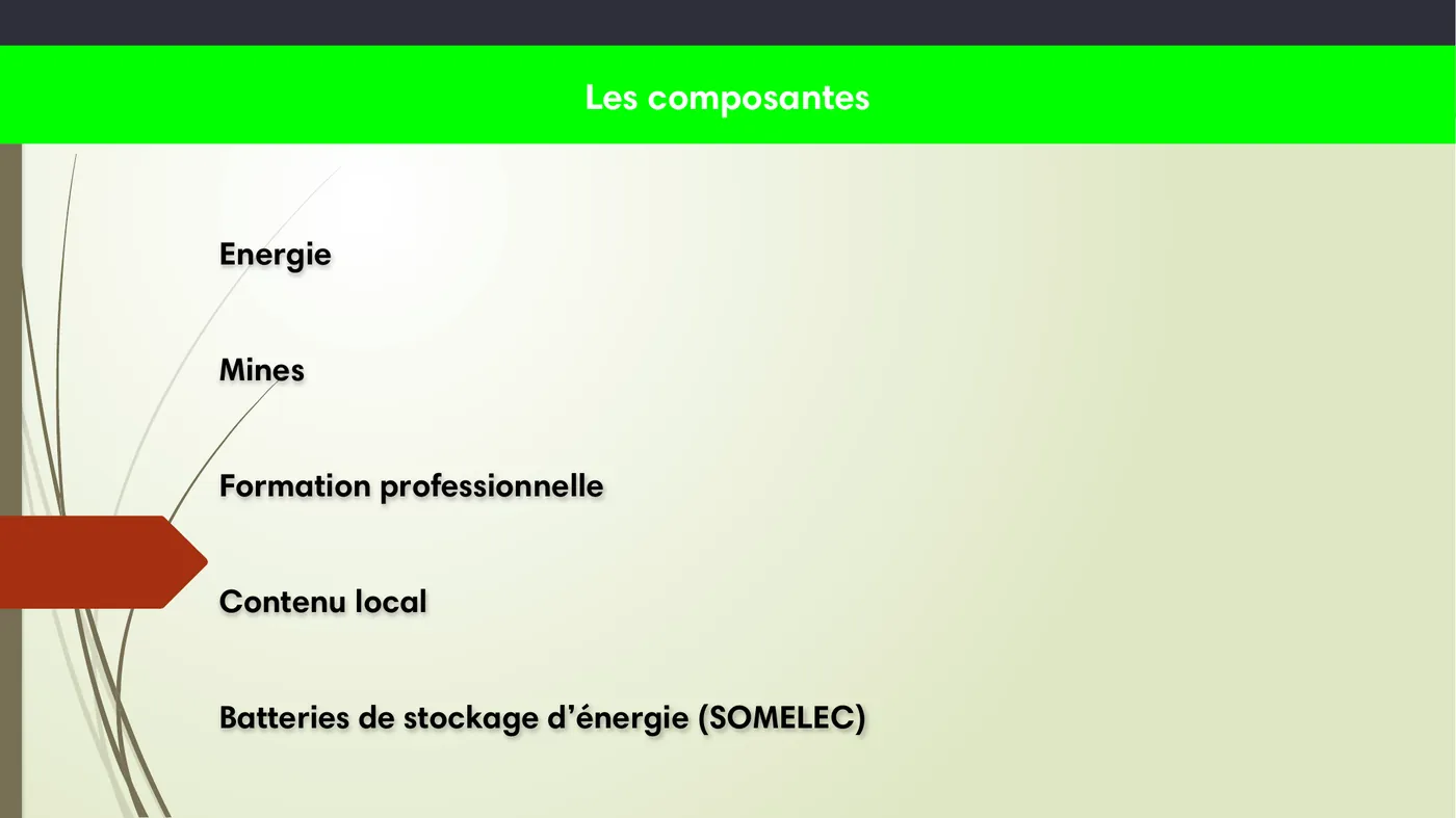 The five components of Project DREAM 1, as presented.