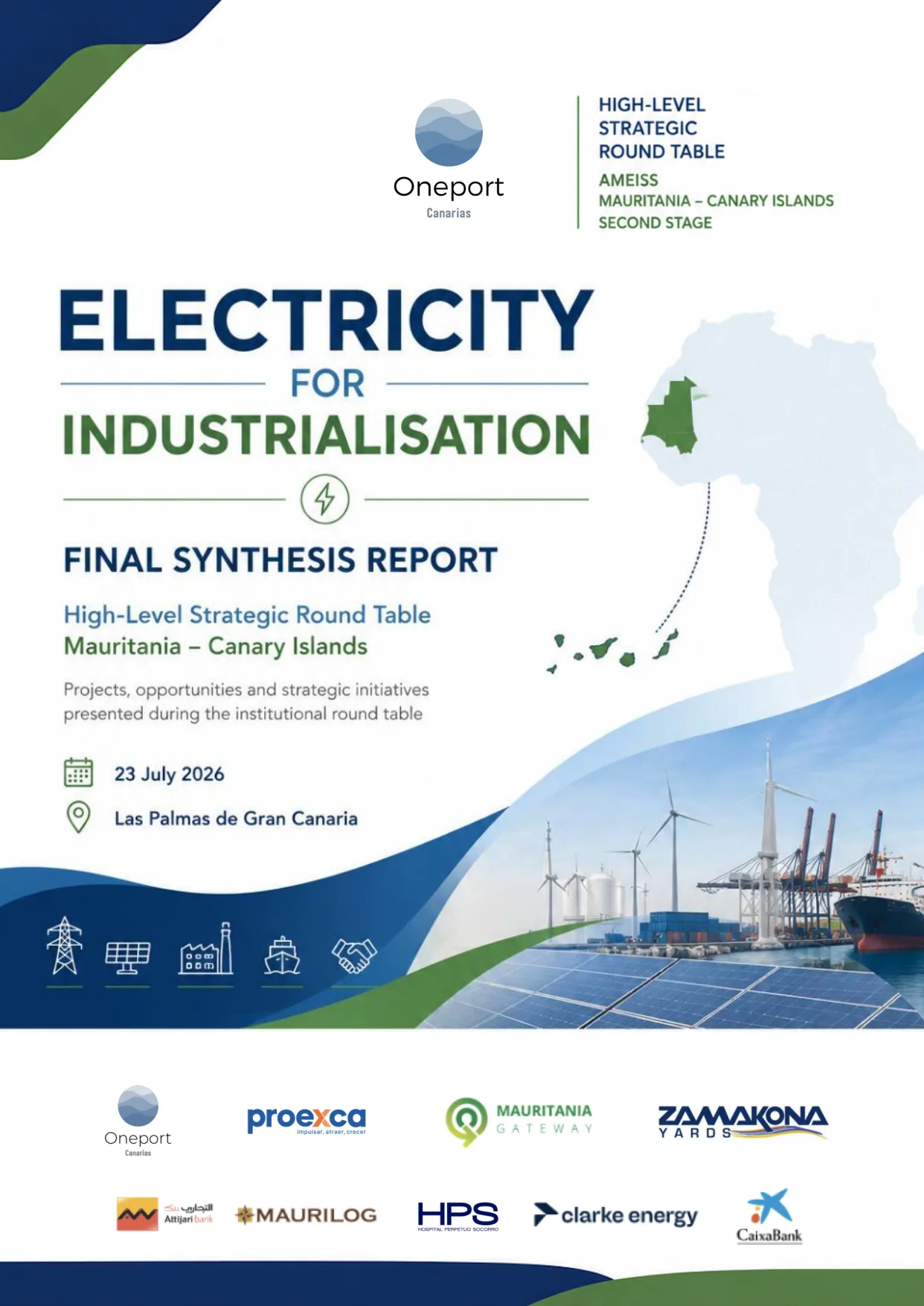 Cover of the Final Synthesis Report — Electricity for Industrialisation