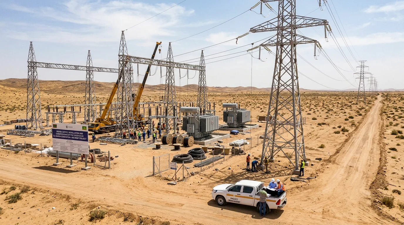 Supply, installation and commissioning of two 90/33 kV – 15 MVA transformers at the Aleg substation